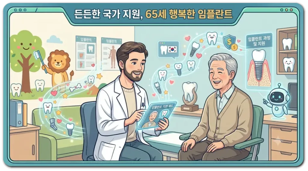 65세-임플란트-지원-받는-환자