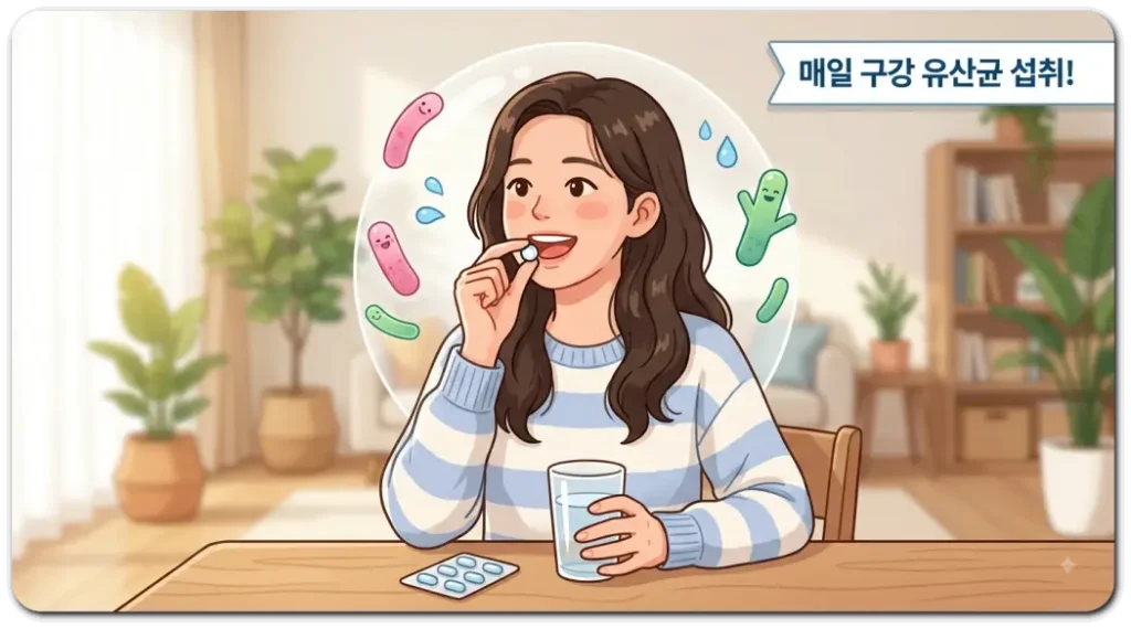 구강유산균-먹는사람
