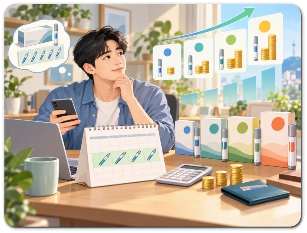 마운자로-용량-올릴때-가격-계산하기