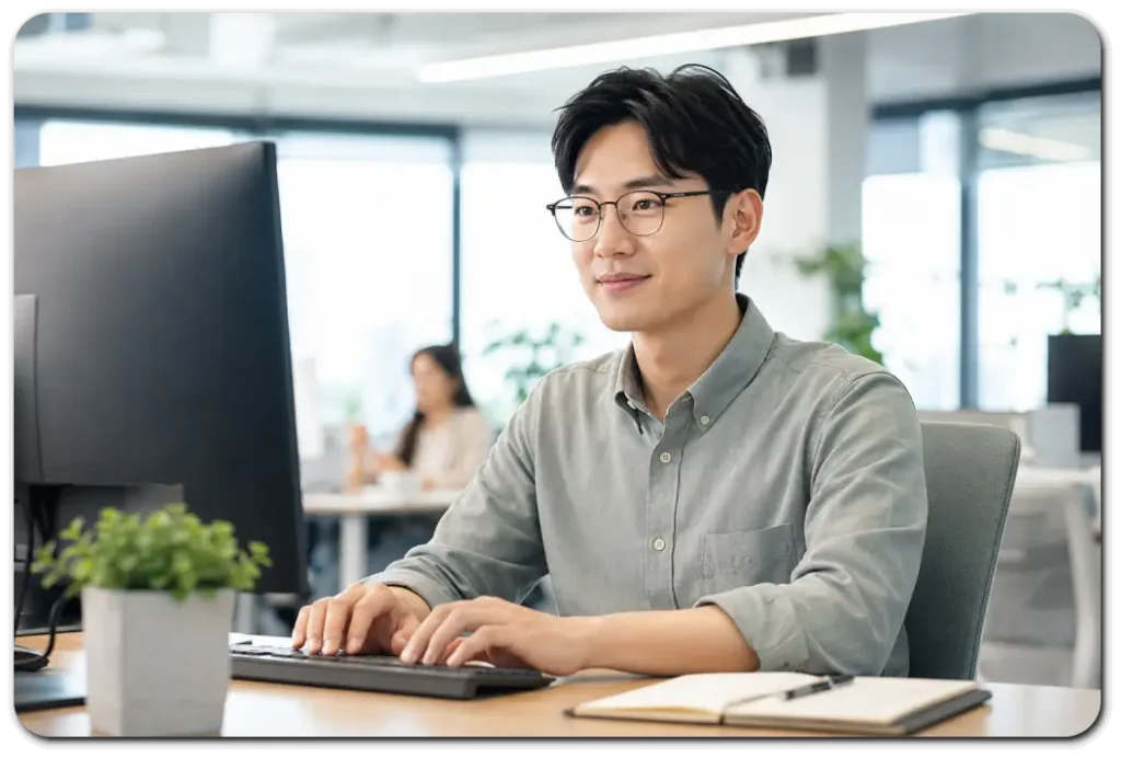 맑은-눈빛으로-집중하는-직장인