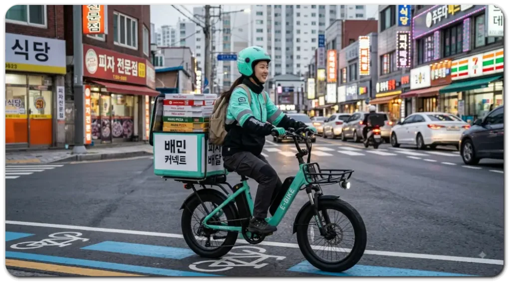 배민커넥트-시간제보험-가입후-배달하는-사람