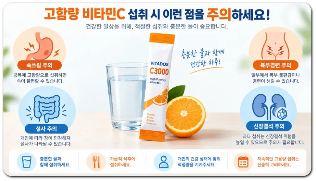고함량-비타민C-섭취-주의사항