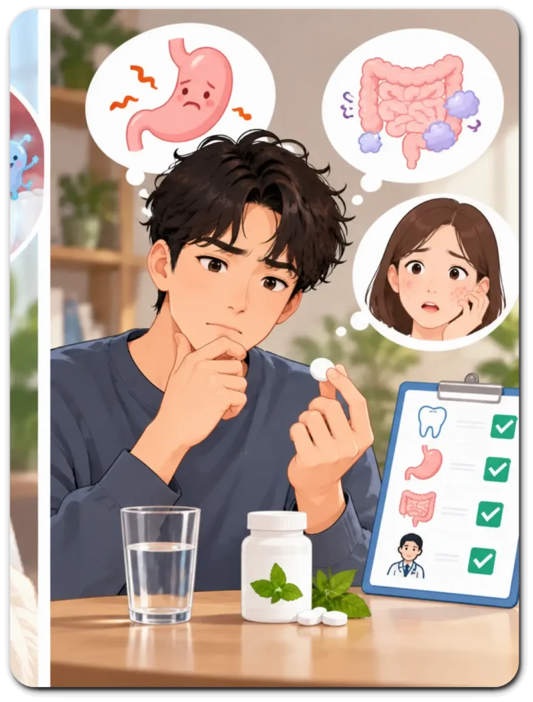 구강유산균_부작용_주의사항
