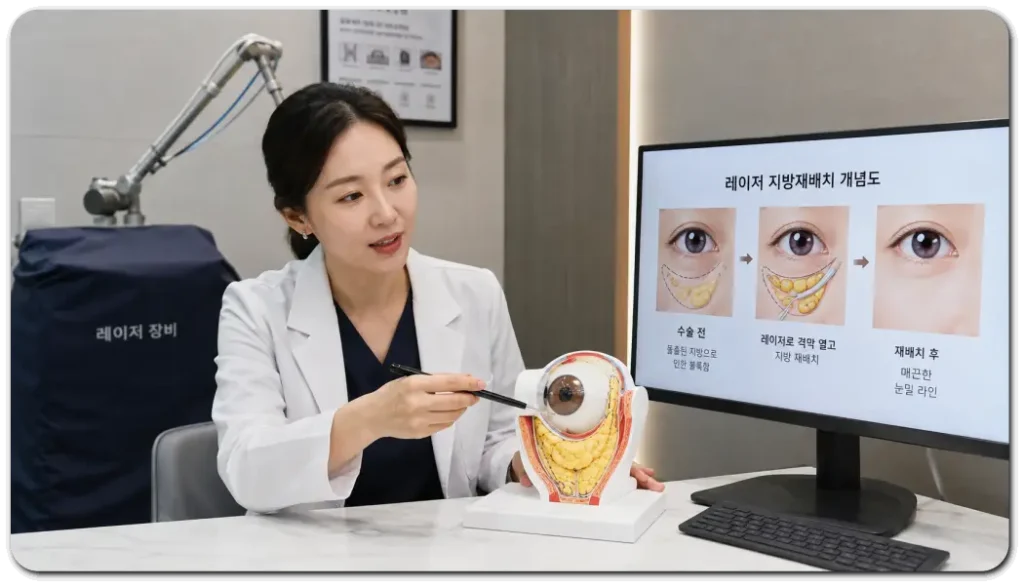 레이저-지방재배치-방식을-설명하는-장면