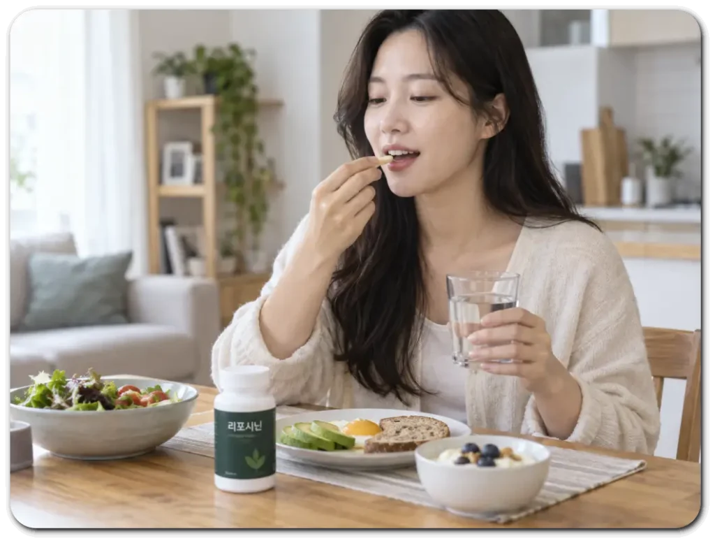 리포시닌-건강한-식단과-함께