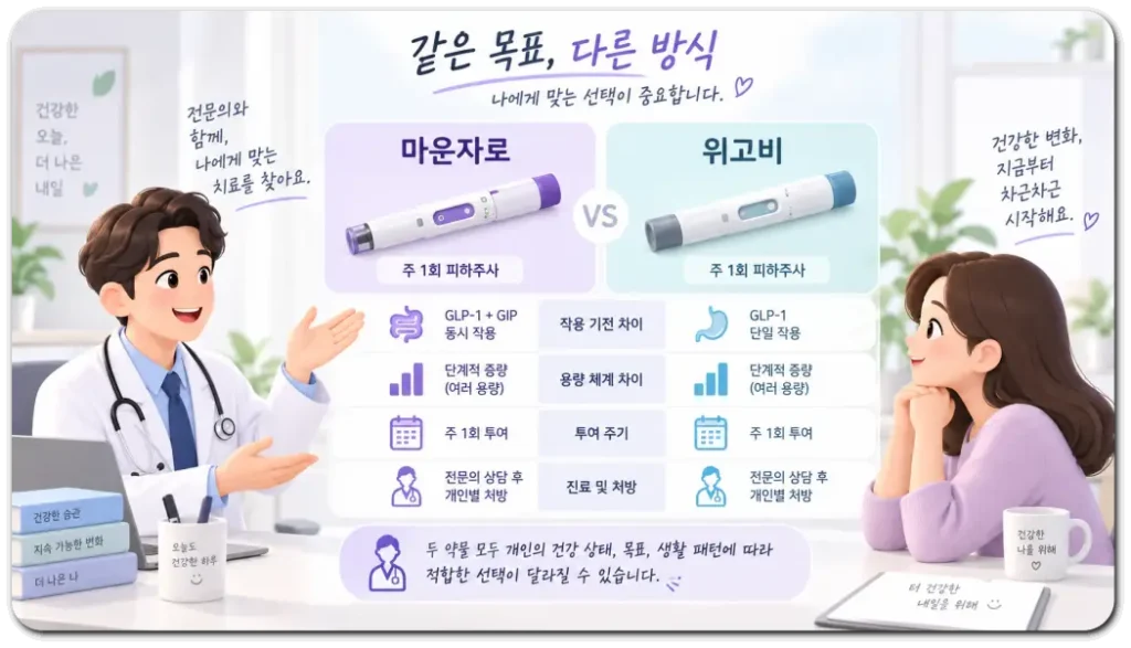 마운자로-위고비-비교
