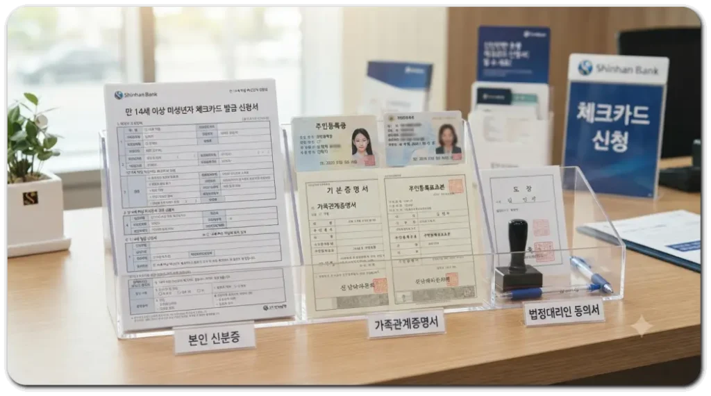 미성년자-체크카드-신청-준비-서류