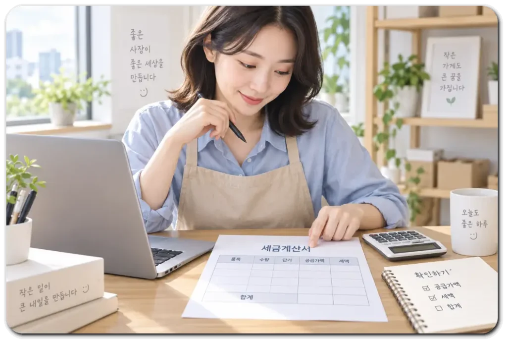 소상공인의-세금계산서-확인-시간