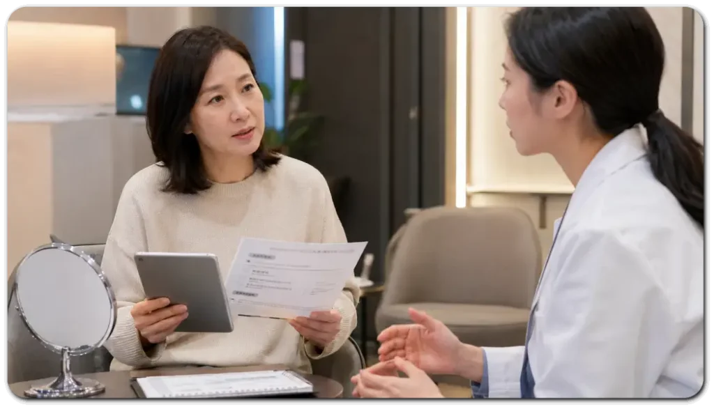 후기와-안전-기준을-확인하는-상담-장면