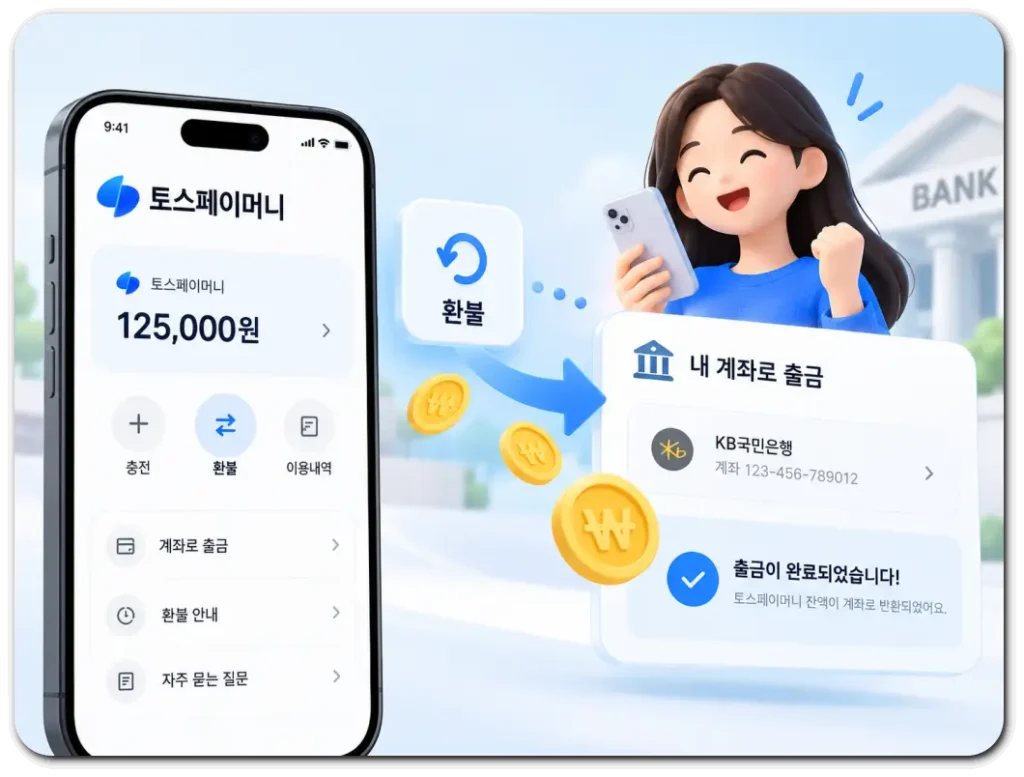 토스페이머니-환불-완료