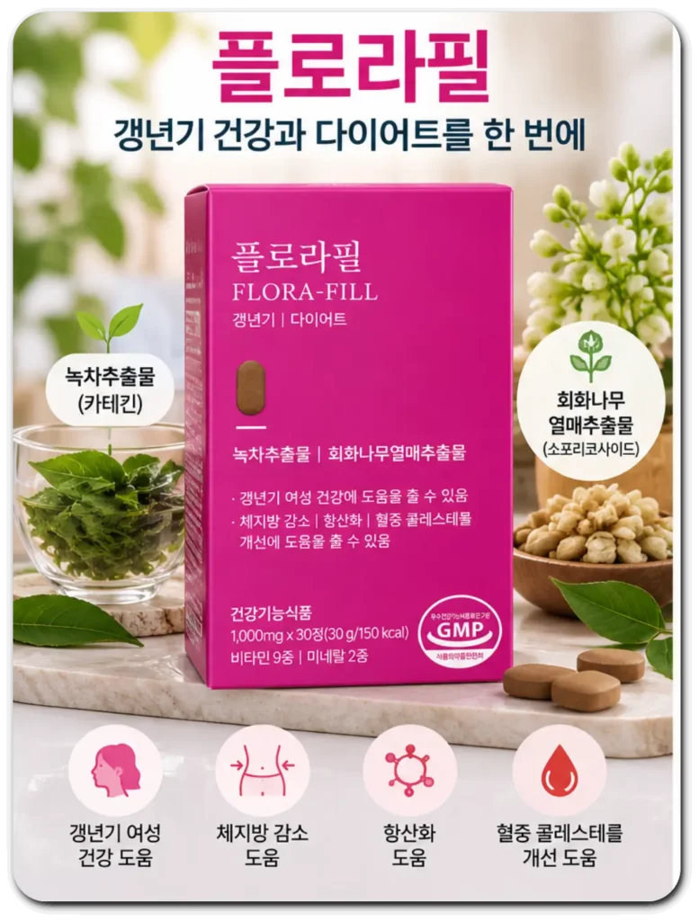 플로라필_주요성분_갱년기건강
